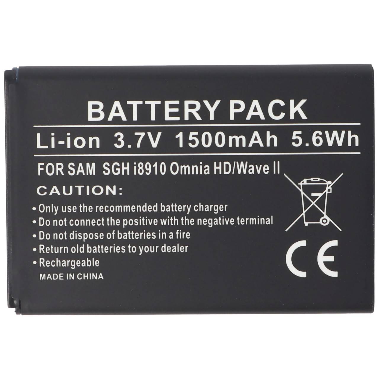 Batteria AccuCell adatta per Samsung i8910 HD-0