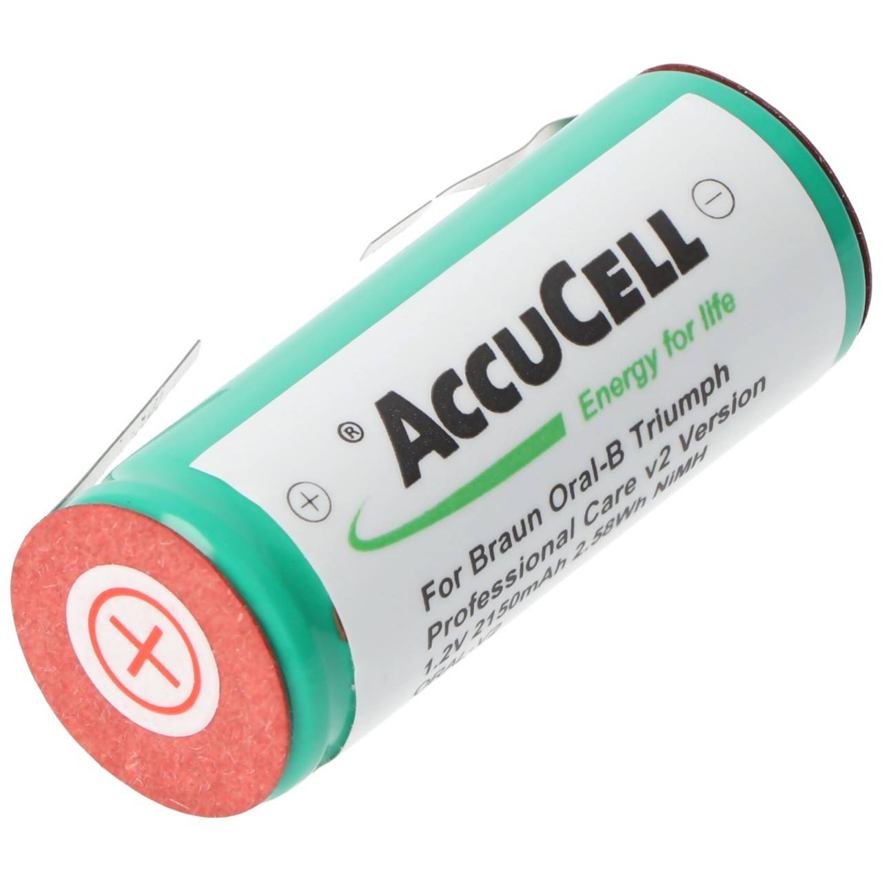 Batteria adatta per Braun Oral-B Triumph Professional Care versione v2, capicorda a saldare al centro larghi 2mm,...-1