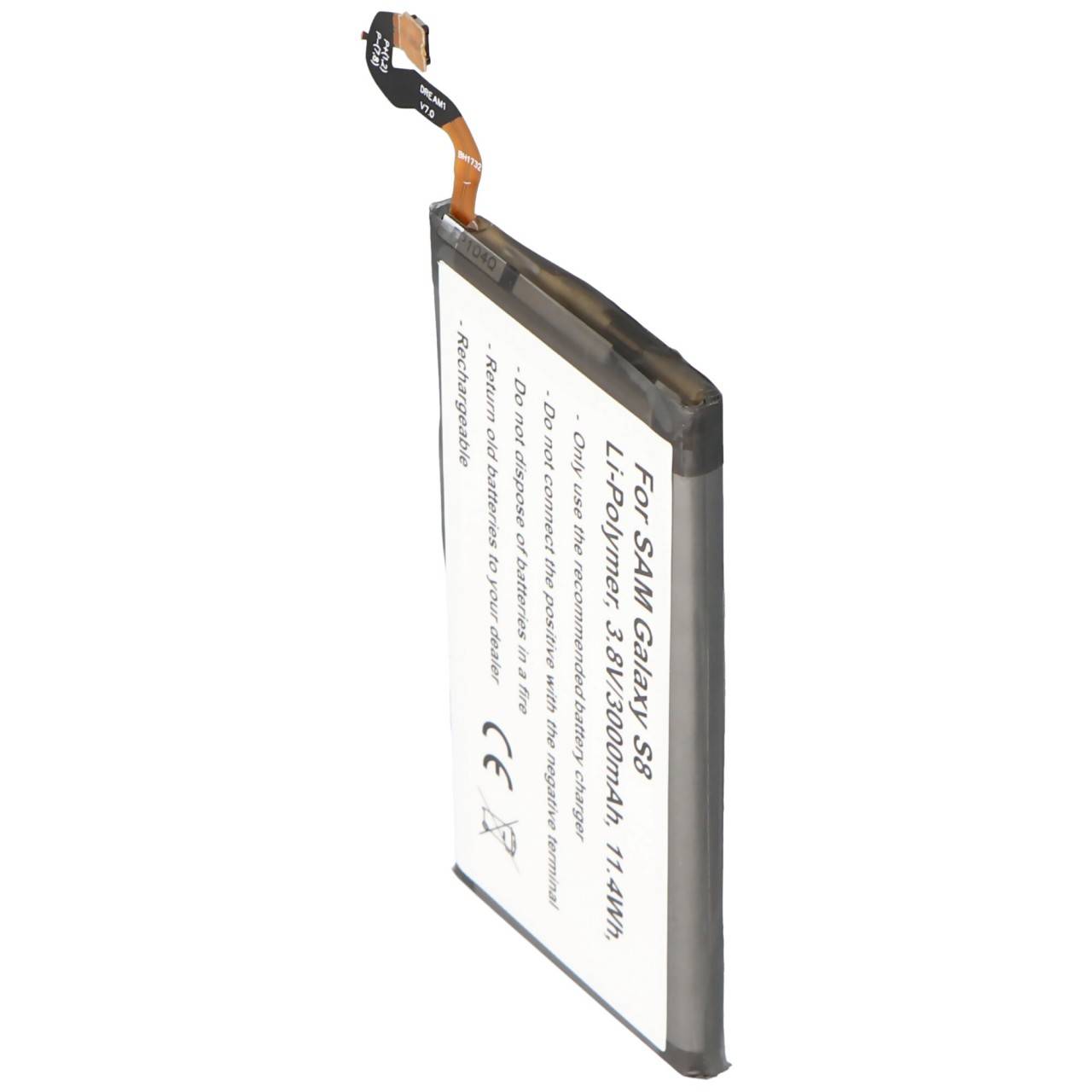 Batteria adatta per la batteria Samsung Galaxy S8 EB-BG950ABE 3,8 Volt 3000mAh-0