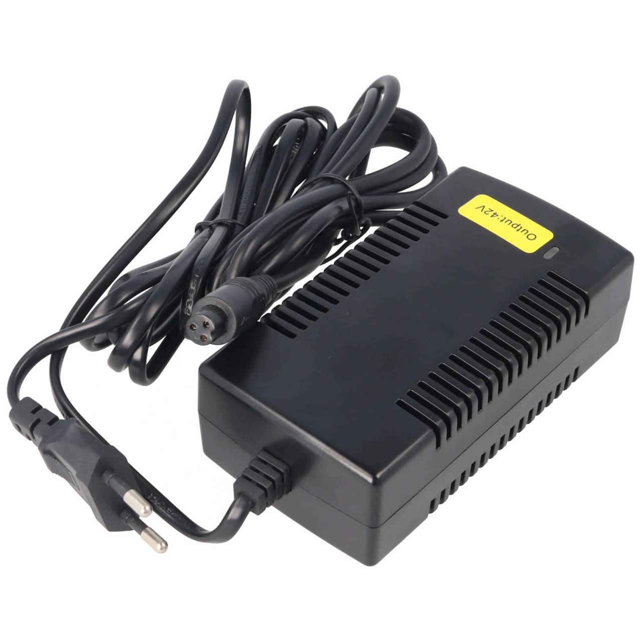 Alimentatore o caricabatterie per hoverboard e scooter 36 Volt, batteria 36V, tensione di fine carica 42V, max 2A-0