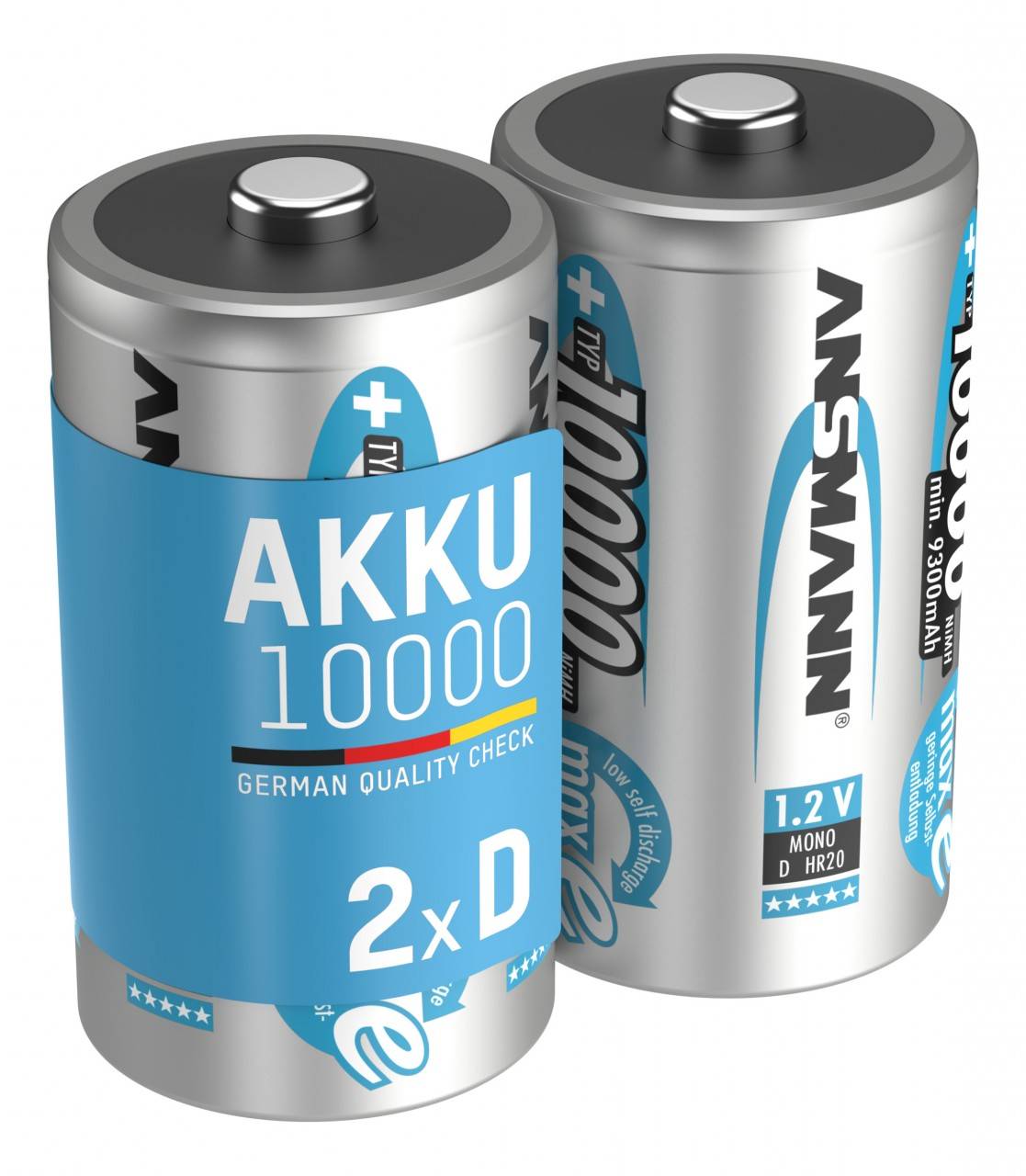 Ansmann NiMH batteria mono 10000mAh blister da 2-3