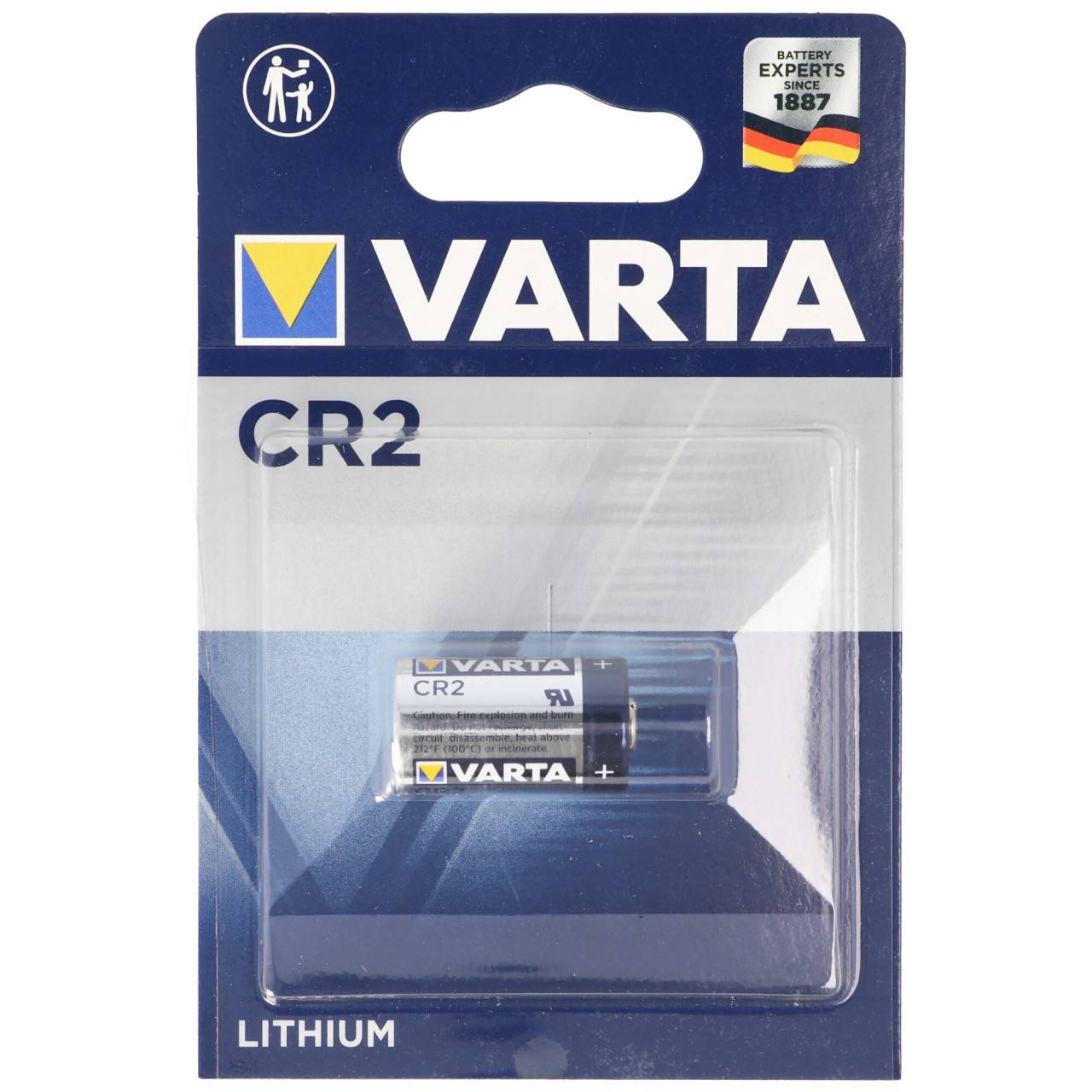 Batteria fotografica Varta Professional CR2 Litio per serrature a cilindro elettronico-1