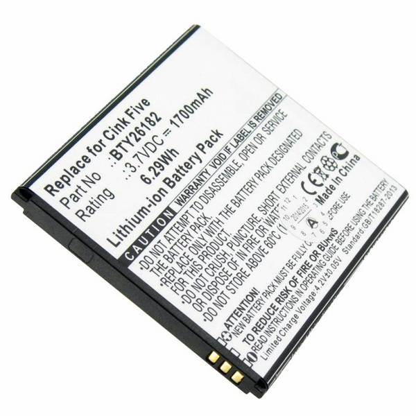 Batteria MOBISTEL Cynus T5 come replica di Accucell adatta per BTY26182, BTY26182Mobistel/STD