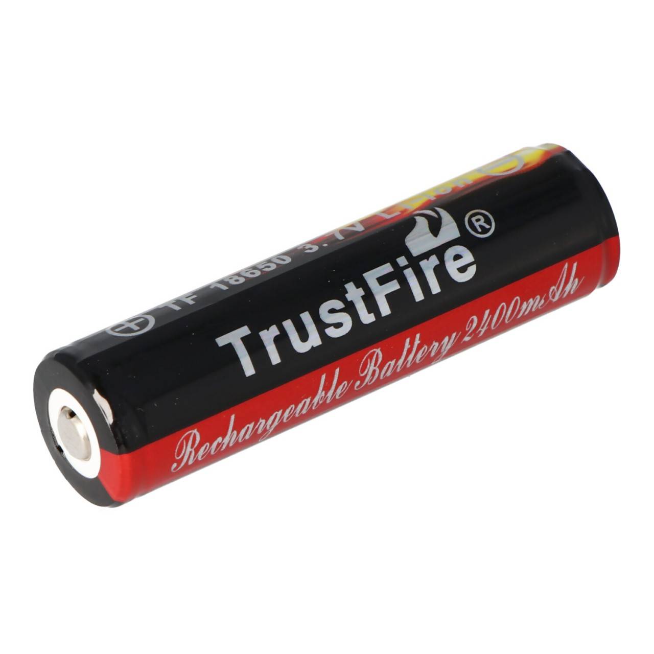 Trustfire 18650 2400mAh 3,7V protetto, dimensioni note 68,5x18,3mm-2