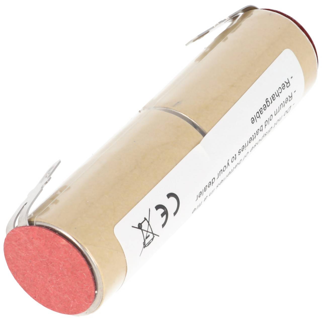 Batteria AccuCell adatta per aspirapolvere portatili 2,4 volt Faston 4,8 mm contatti-3
