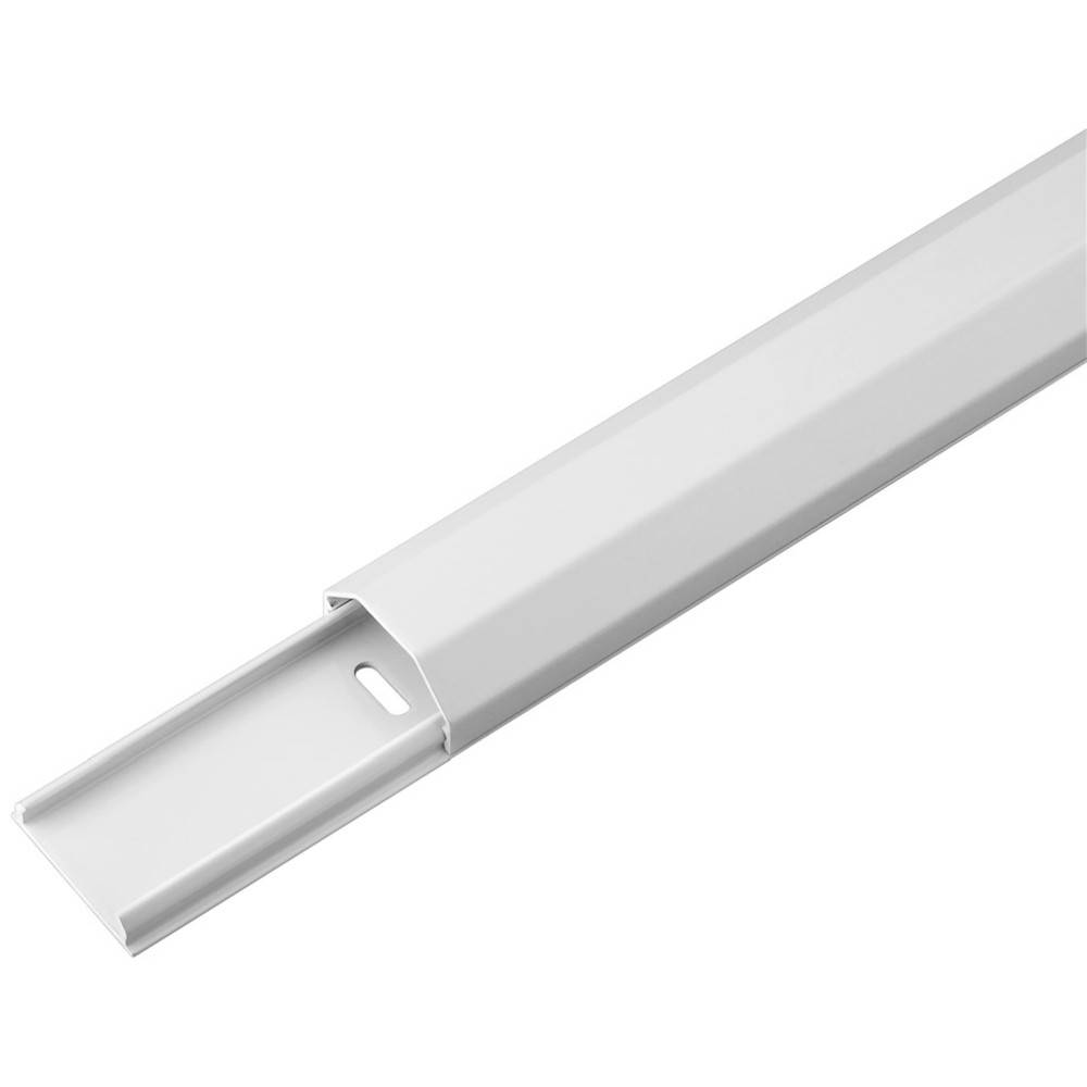 Canalina per cavi in alluminio semicircolare Goobay - Hardware di montaggio incluso con la gestione dei cavi-2
