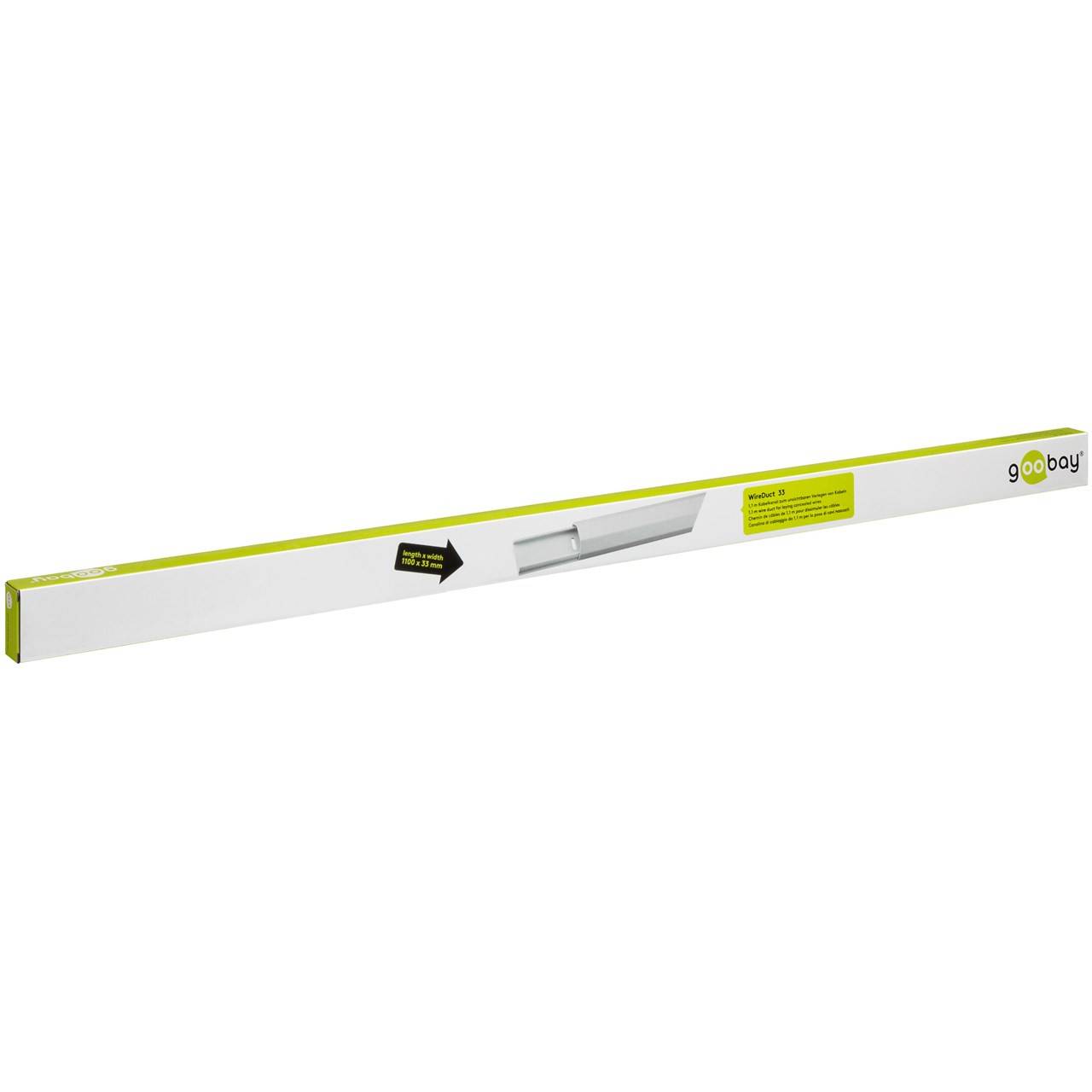 Canalina per cavi in alluminio semicircolare Goobay - Hardware di montaggio incluso con la gestione dei cavi-3
