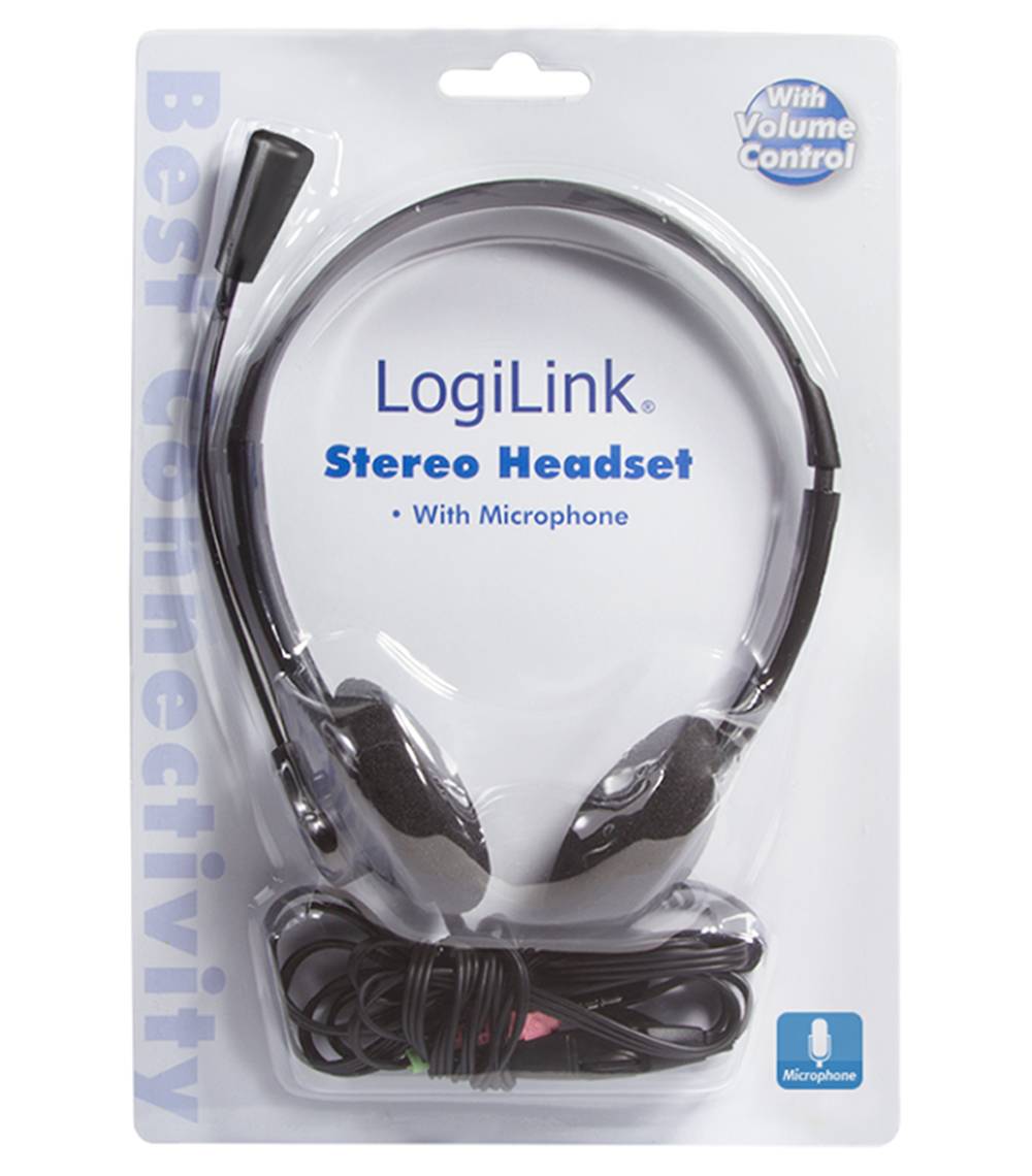 Jack 3,5 mm LogiLink HS0002 Cuffia On Ear Nero-6