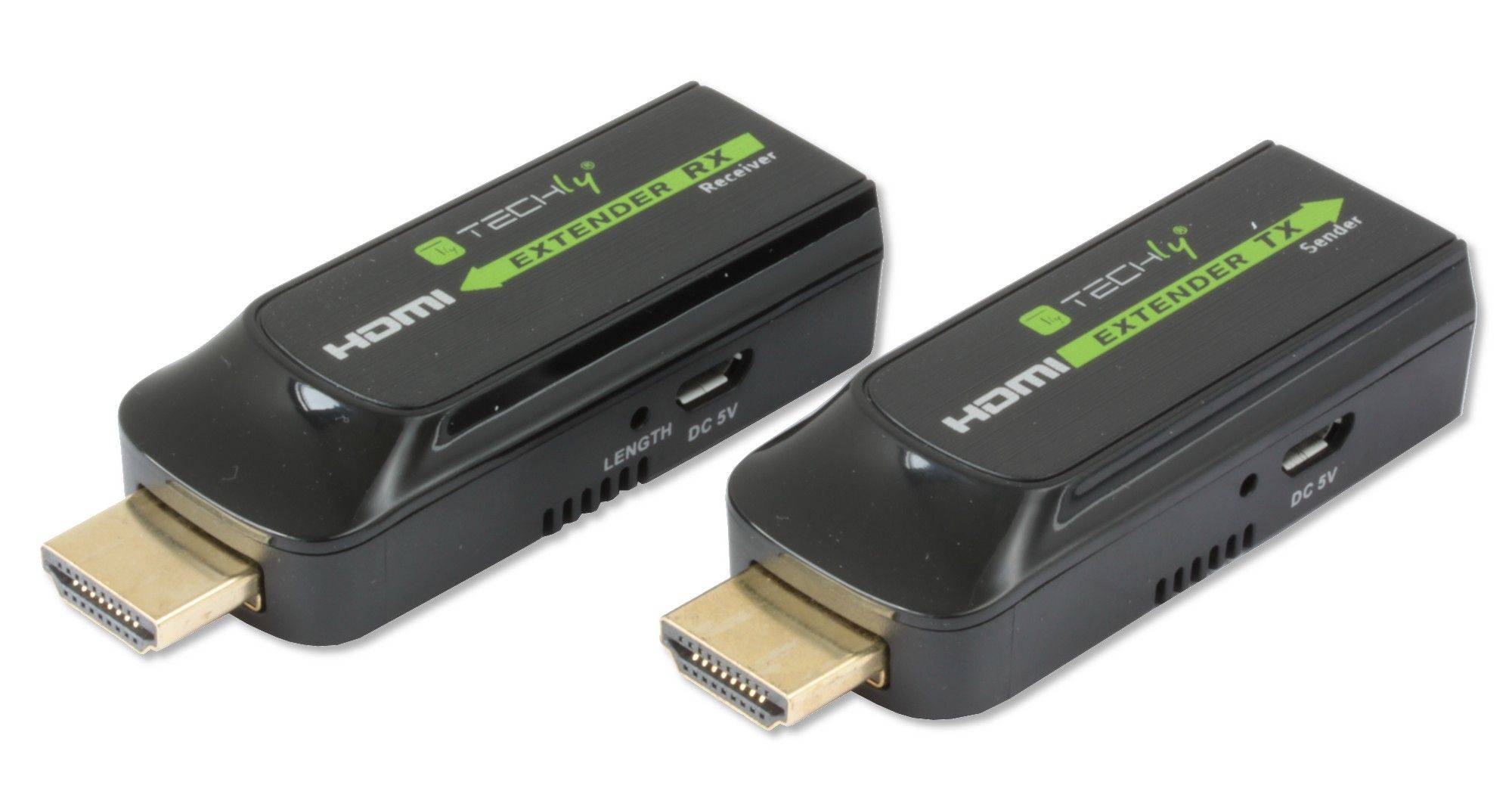 Techly IDATA EXT-E70S moltiplicatore AV Trasmettitore e ricevitore AV Nero IDATA EXT-E70S-9
