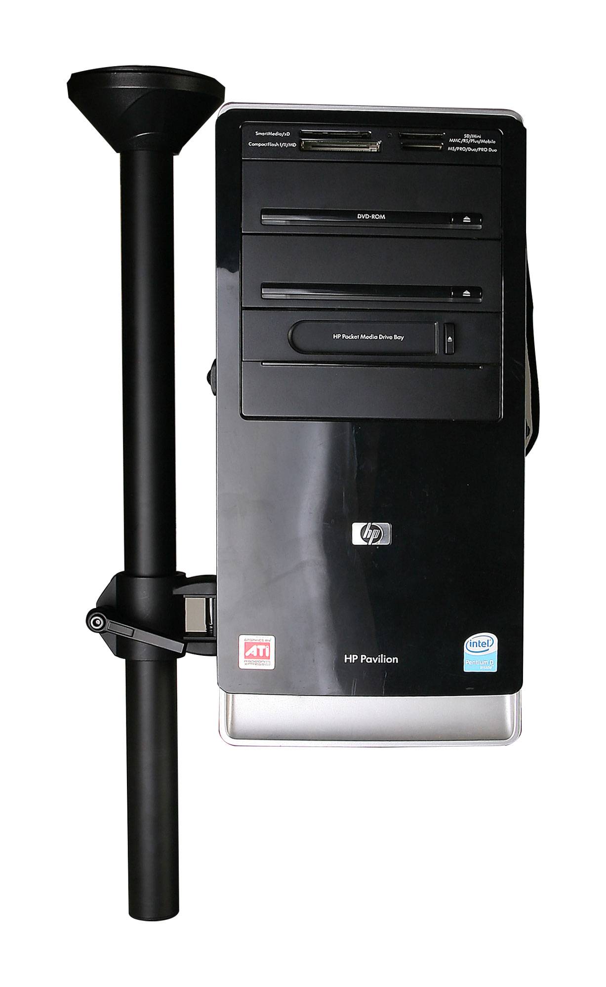 Supporto per PC da muro o parete scrivania o sotto scrivania-3
