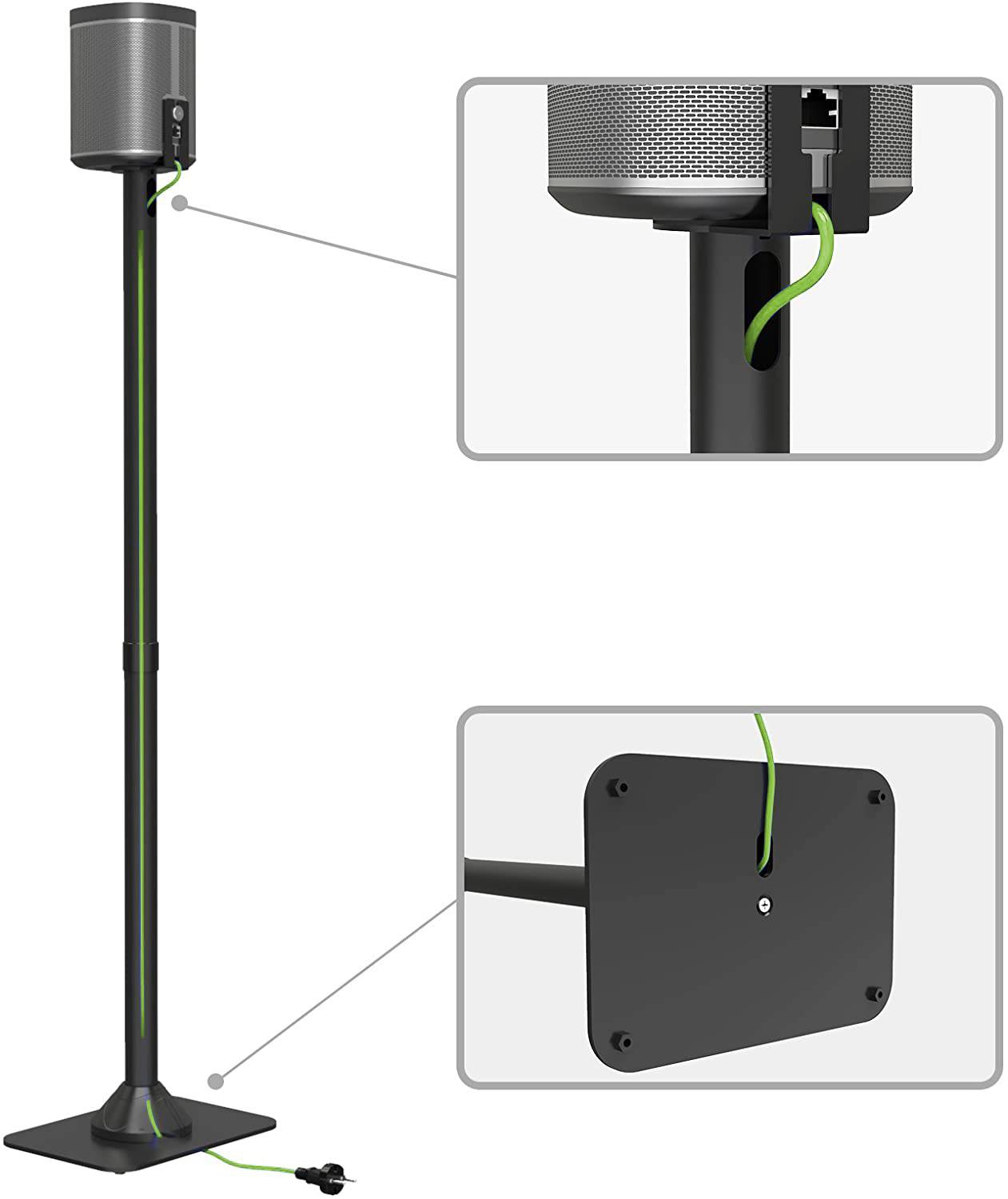 Supporto da Pavimento per Diffusore Audio Sonos Play 1 nero-3