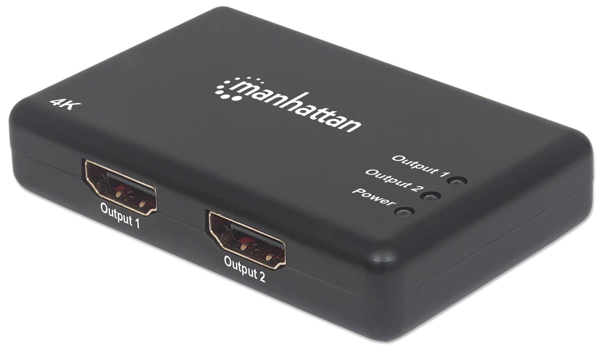 Splitter HDMI 4K UHD 3D con LED 2 vie-4