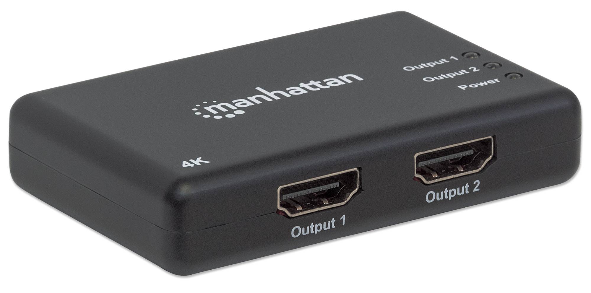 Splitter HDMI 4K UHD 3D con LED 2 vie-2