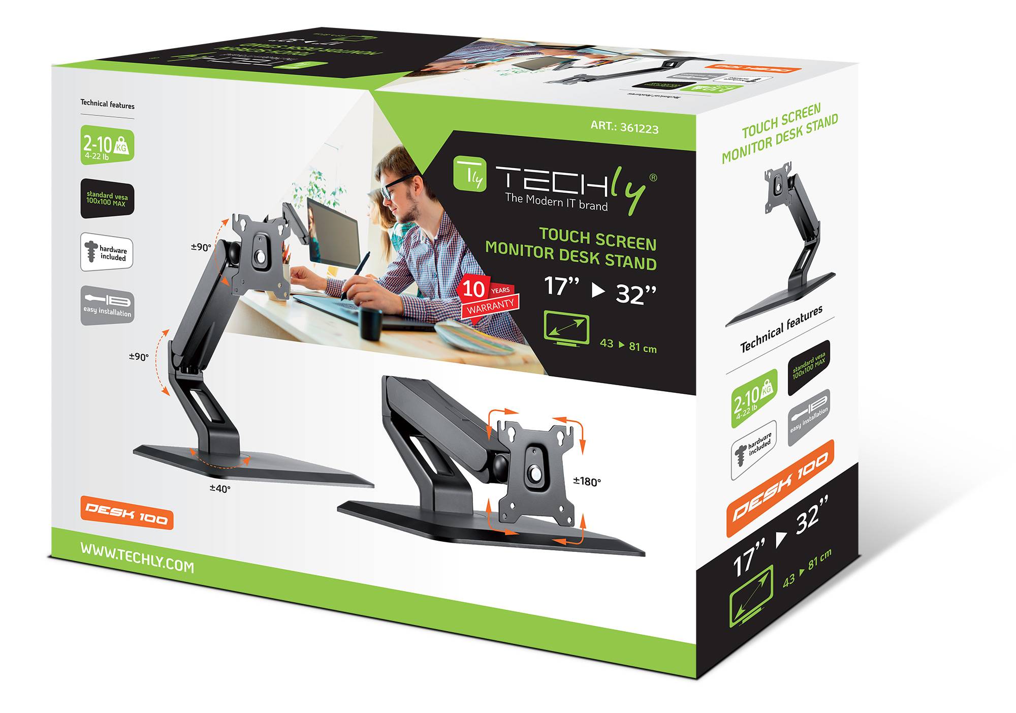 Supporto per Monitor Touch Screen da 17''-32''-3