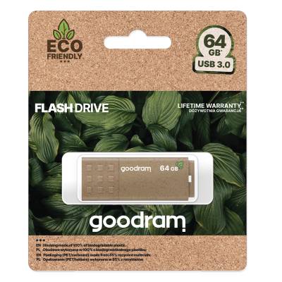 Goodram Pendrive GoodRAM 64GB UME3 GREEN USB 3.0 - retail blister Light brown-3