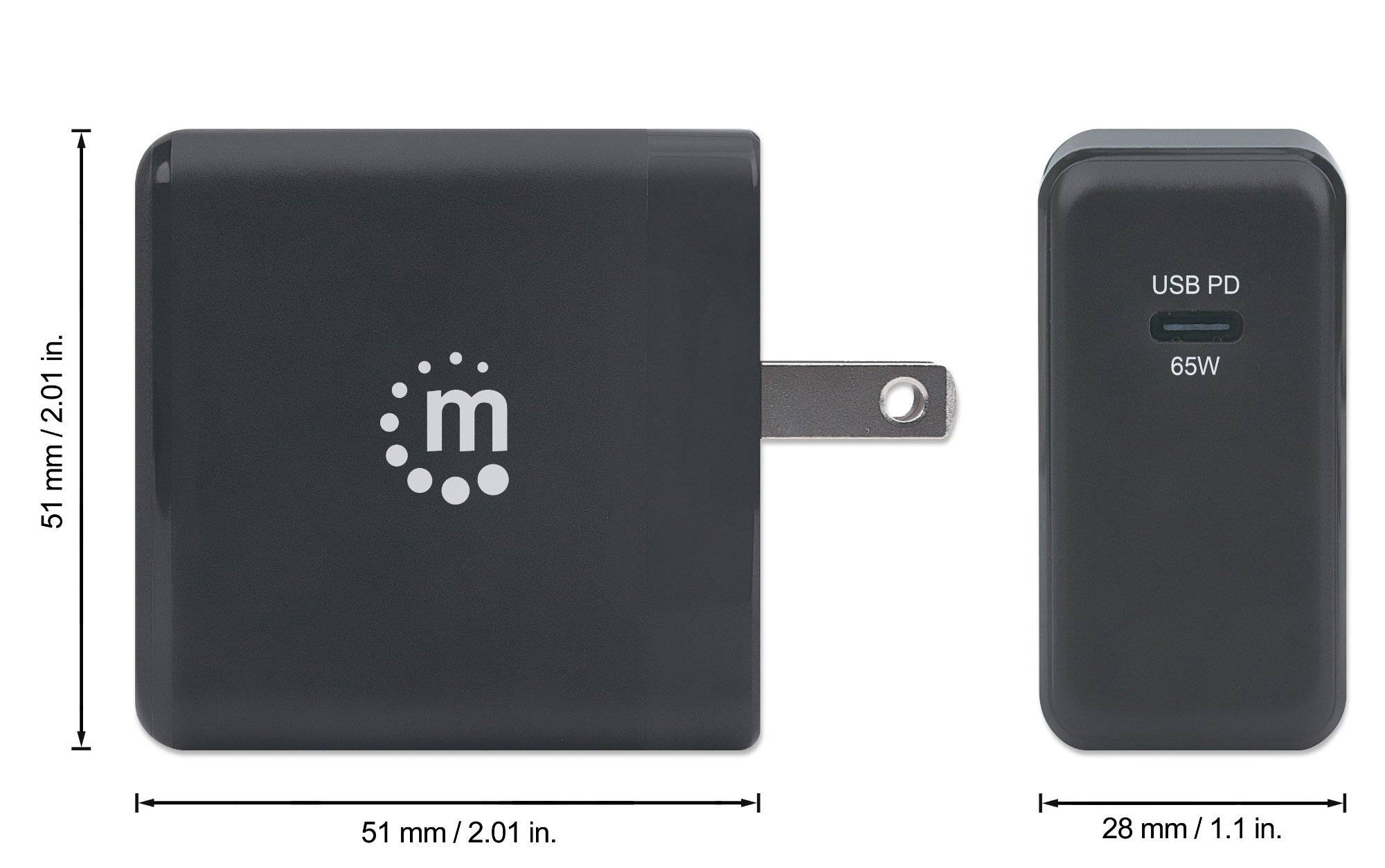 Caricatore da Muro da Viaggio Power Delivery GaN Tech 65W-5