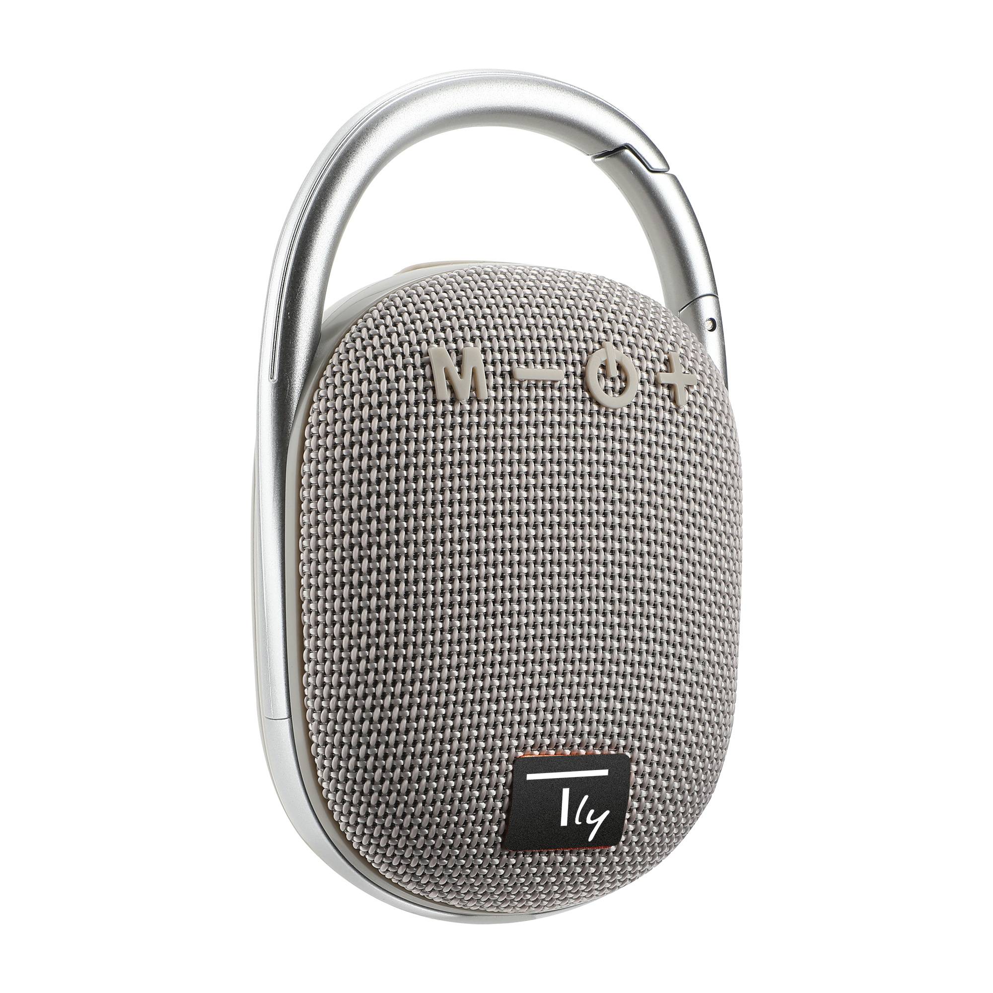 Mini Altoparlante Wireless BT V5.3 Speaker Luce LED Vivavoce TF USB Grigio-4