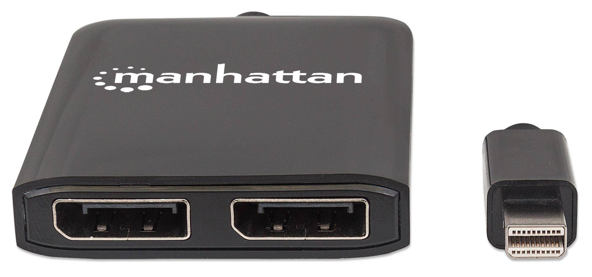 Splitter Hub Mini DisplayPort a 2 porte DisplayPort con MST-3