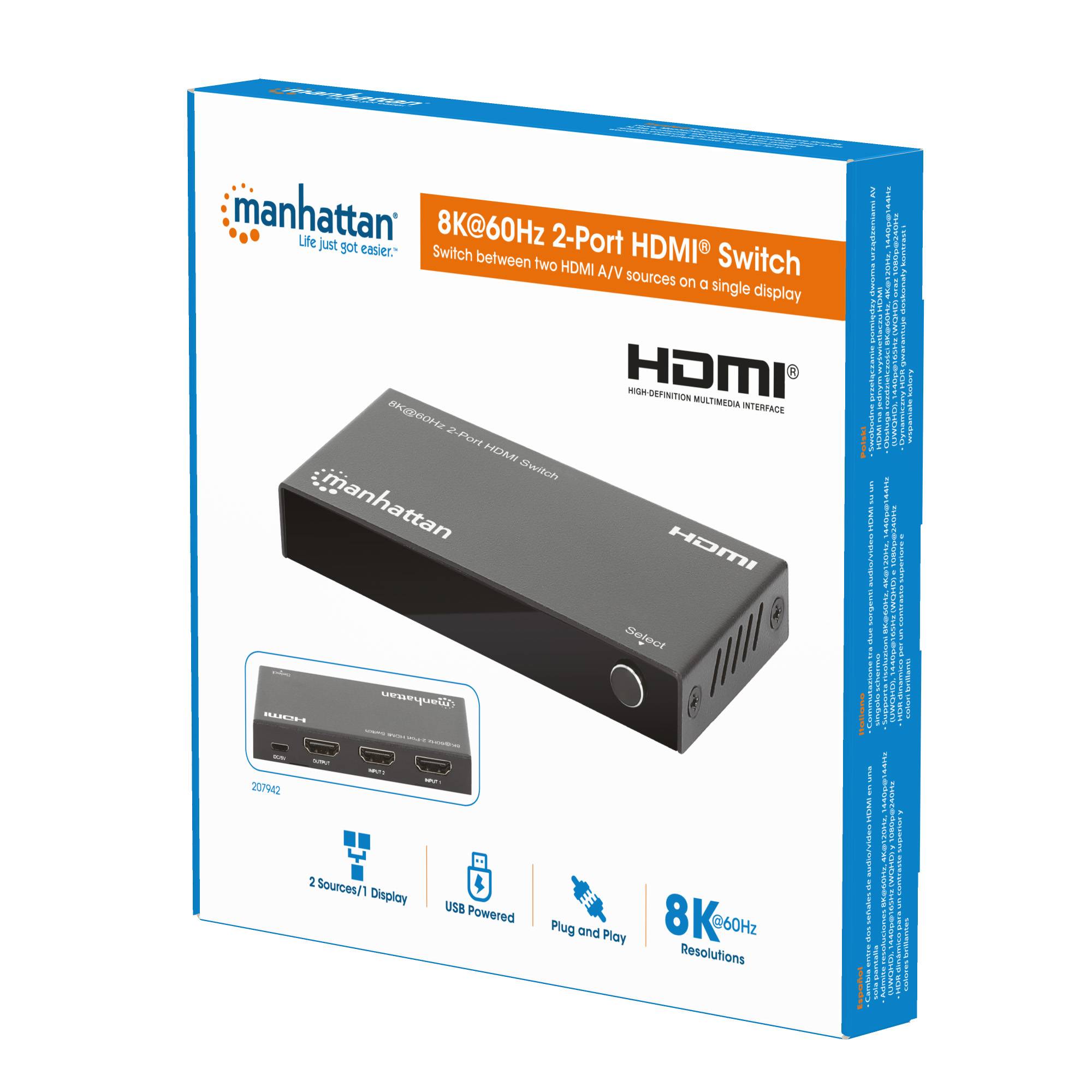 Switch HDMI 8K@60Hz 2 porte-5