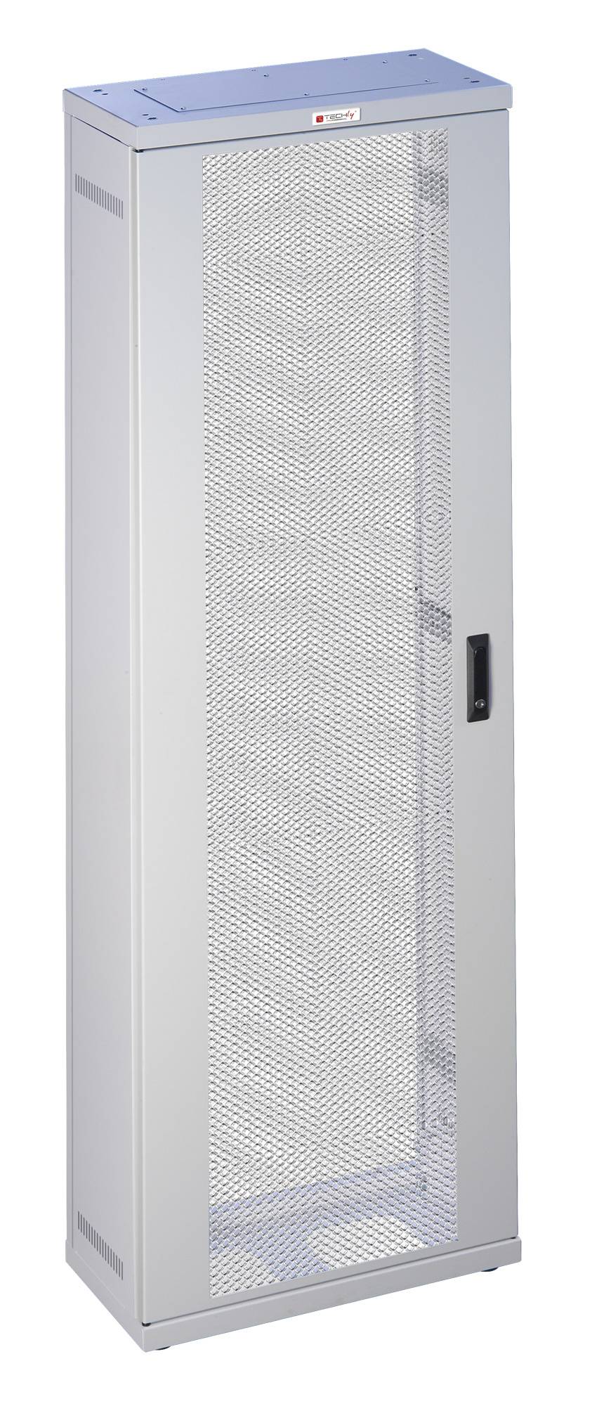 Armadio ETSI 21'' 47 unità prof. 600 Porte Grigliate Grigio-3