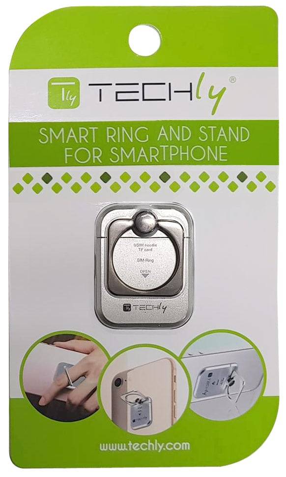 Anello e Supporto per Smartphone Silver-6
