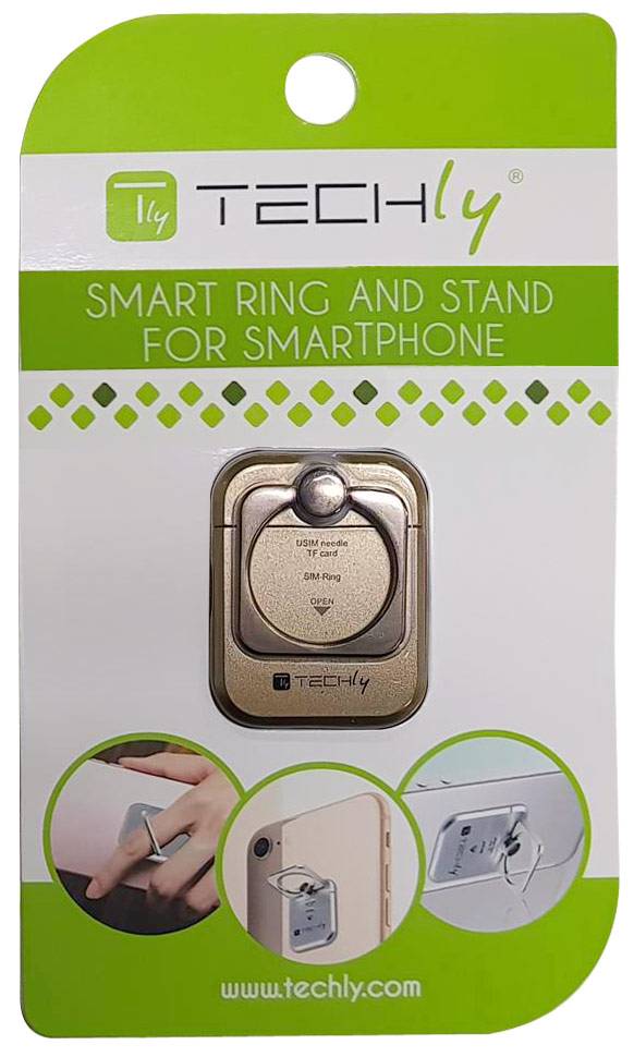 Anello e Supporto per Smartphone Oro-6