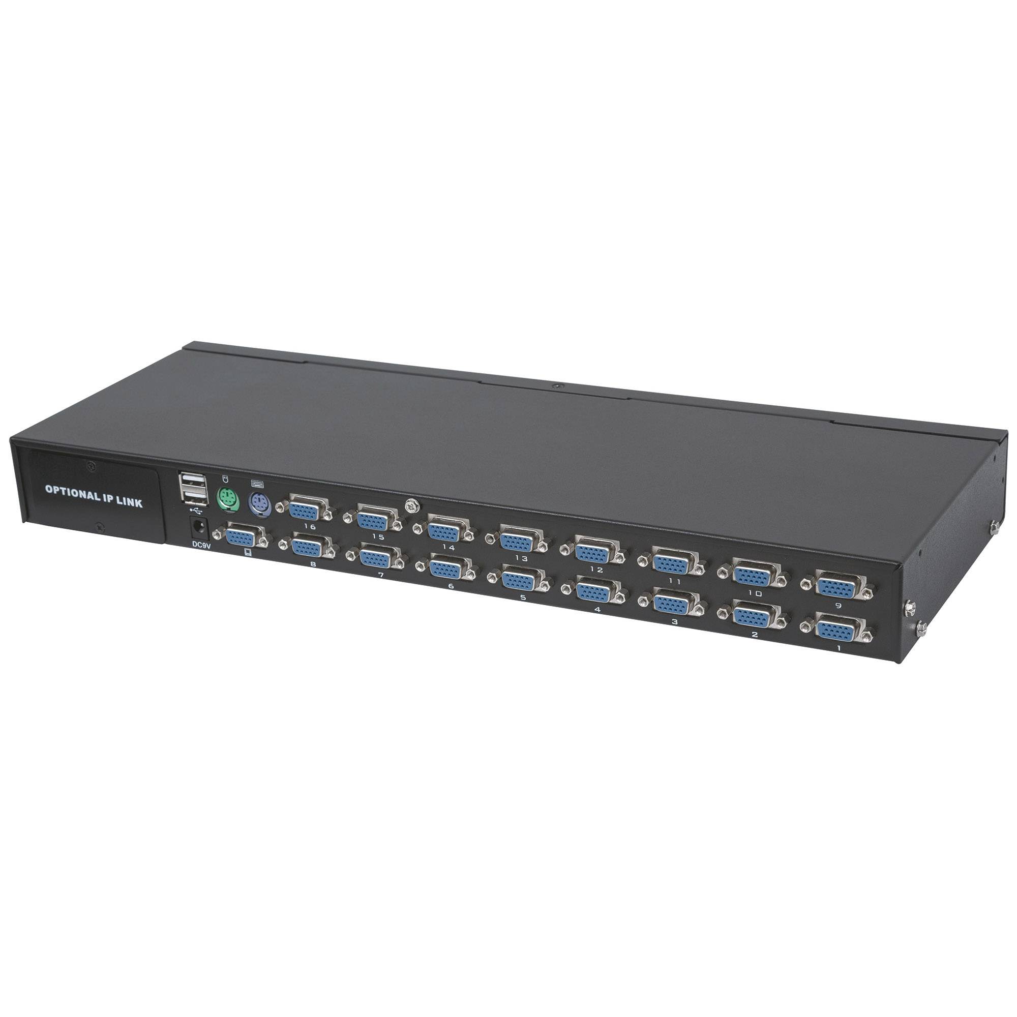 KVM Switch 16 porte combo USB + PS/2. OSD-3