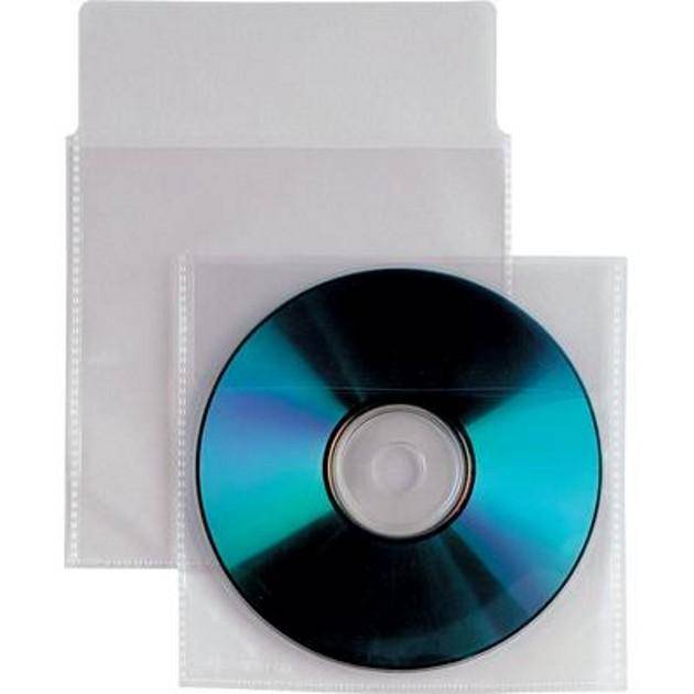 Buste Porta CD/DVD in PPL 800 Micron Con Aletta e Biadesivo 100 pz-2