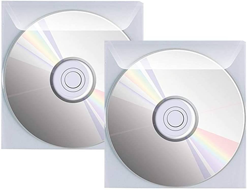 Buste Porta CD/DVD in PPL 800 Micron Con Aletta e Biadesivo 100 pz-3