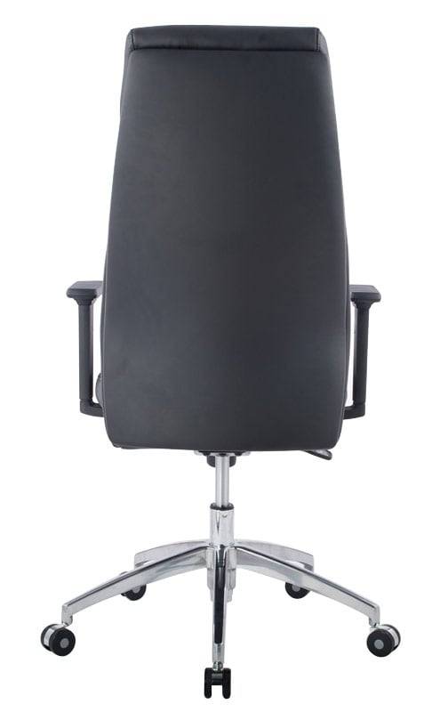 Poltrona Direzionale con Braccioli Nera-3