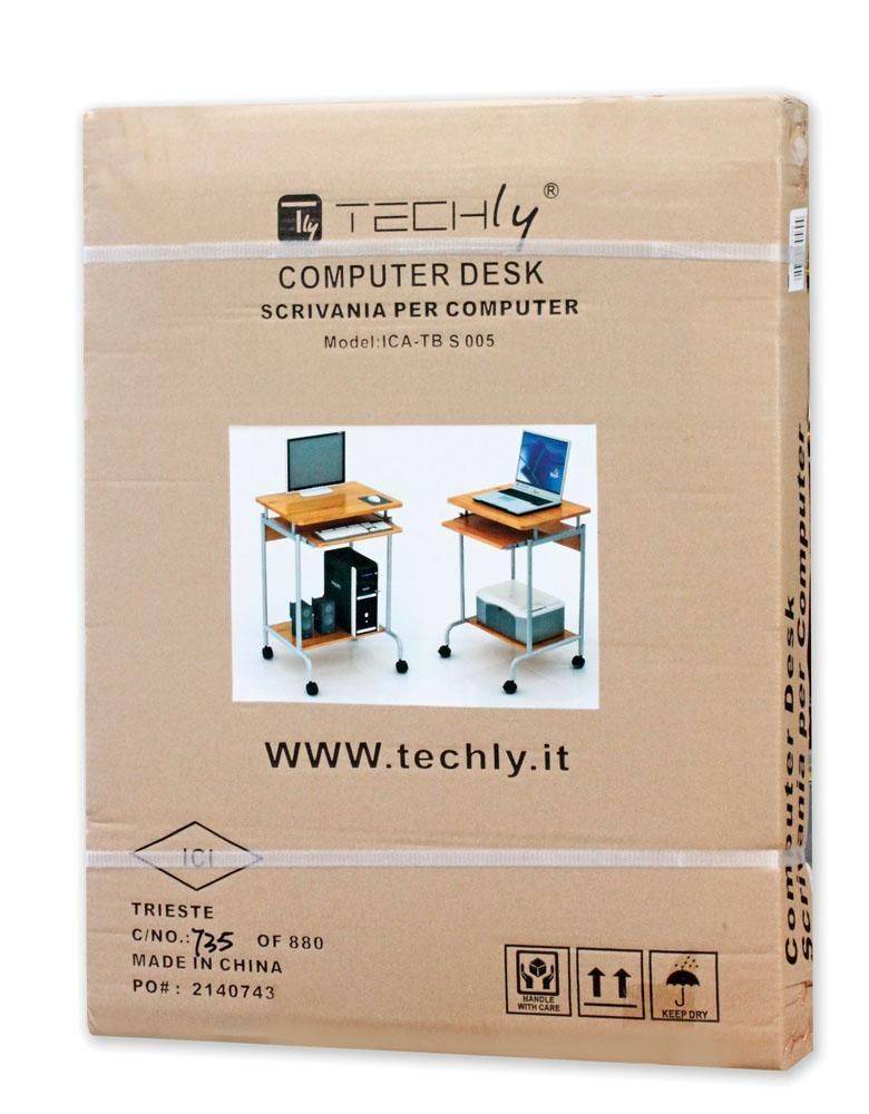 Scrivania Mobile ''Compact'' per Computer Ripiano Tastiera Scorrevole-1