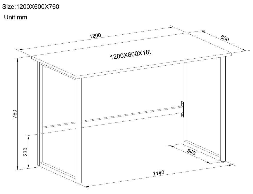 Scrivania per Computer dal Design Moderno per Casa e Ufficio Bianco-1