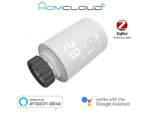 VALVOLA TERMOSTATICA PER RADIATORI SMART DIGITALE ZIGBEE SMART LIFE TUYA (XH-TVZ)-0
