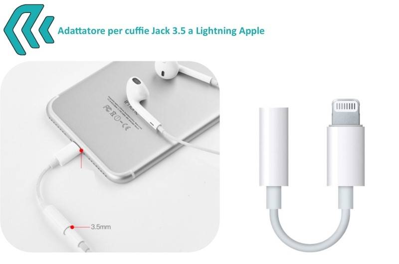 Adattatore per Audio Jack 3,5 a Apple Lightning iPhone-1