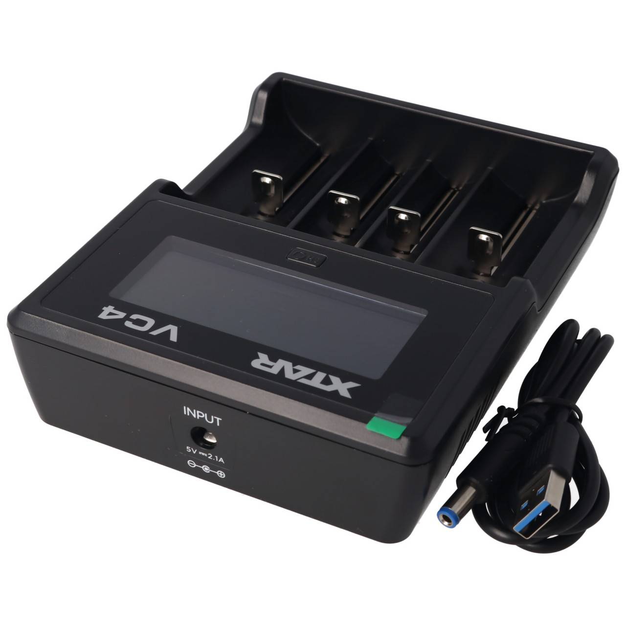 Caricabatterie e batteria Panasonic adatti per icucam 4, icucell 18650, 3400mAh agli ioni di litio, 3 pezzi per set-3