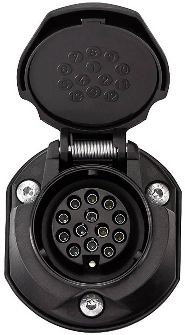 SecoRüt 30135 Presa rimorchio [Presa a 13 poli - Spina a 13 poli] Plastica ABS