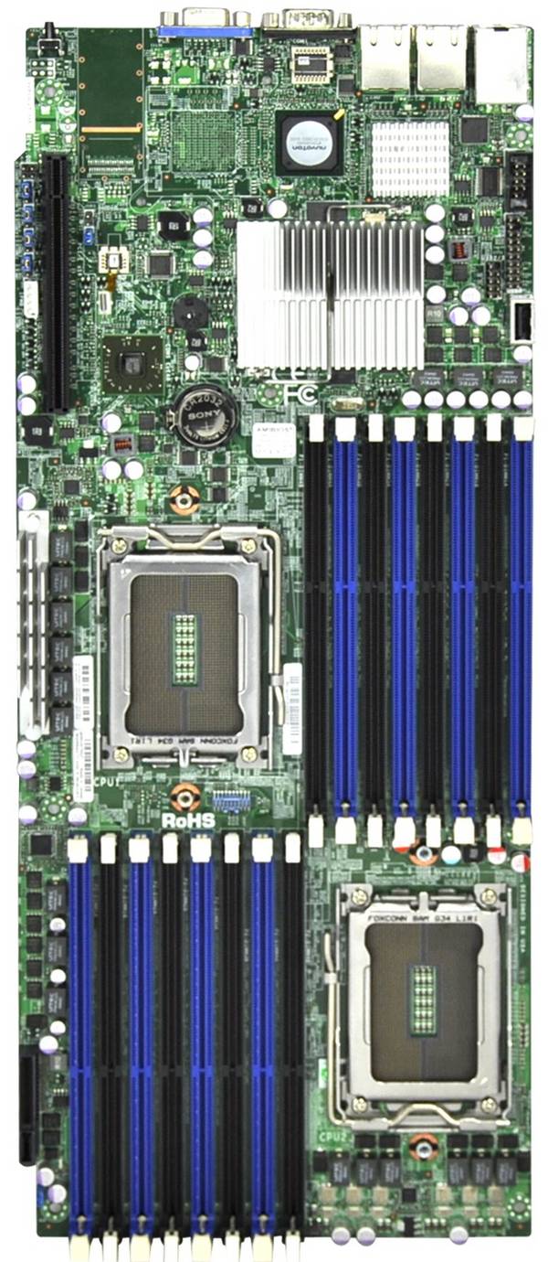 SUPERMICRO H8DGT-HF - Motherboard - Socket G34 - 2 Unterstützte CPUs - AMD SR5670/SP5100 Chipsatz - 2 x Gigabit LAN - On