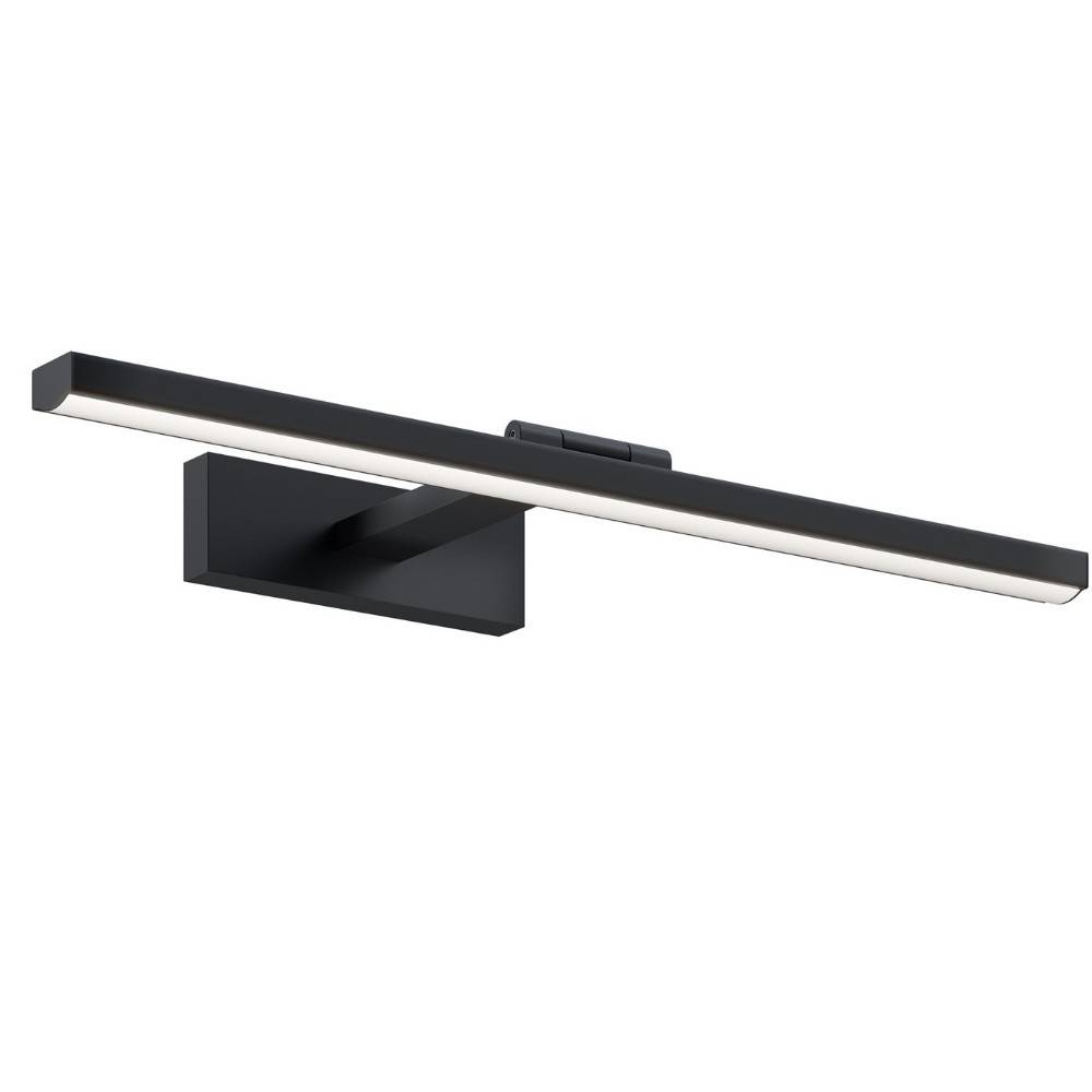 Applique Da Parete Moderno Bris Metallo Nero Acrilico 1 Luce Led 12W-0