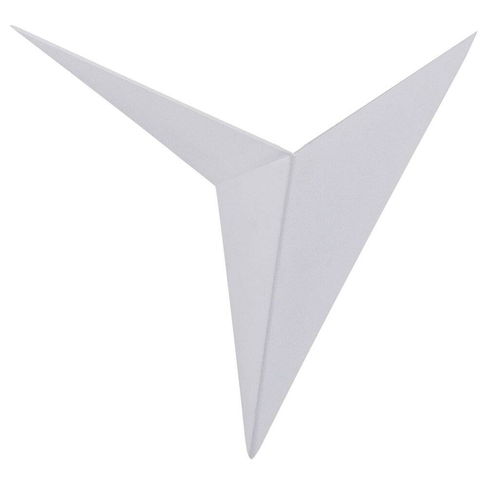 Applique Da Parete Moderno Trame Metallo Bianco Luce Led Integrato 3W-1