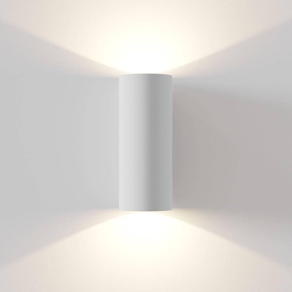 Applique Da Parete Moderno Parma Pietra - Cemento - Gesso Bianco 2 Luci Gu10 5W-0