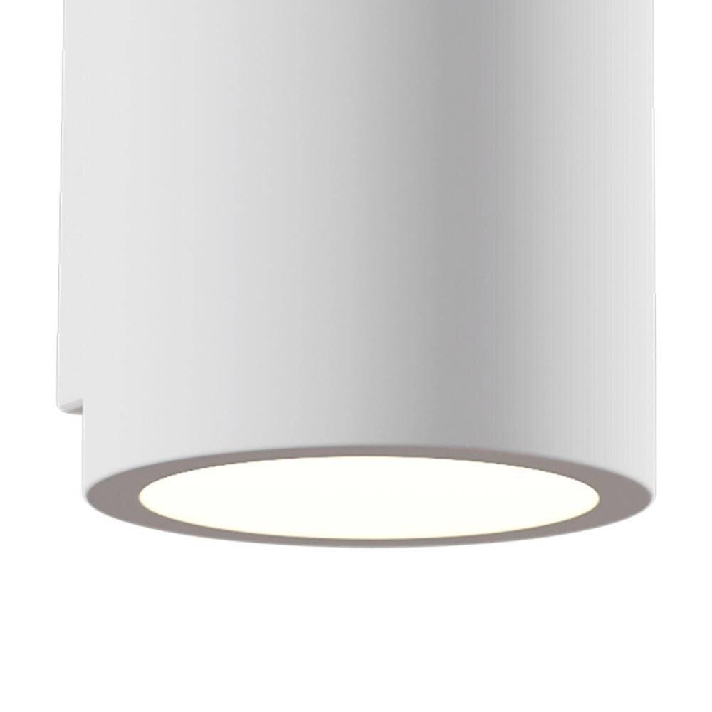 Applique Da Parete Moderno Parma Pietra - Cemento - Gesso Bianco 2 Luci Gu10 5W-4