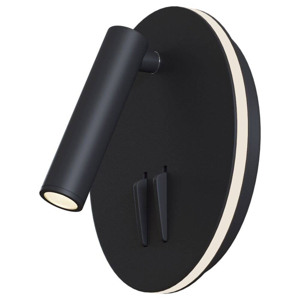 Applique Da Parete Interno Moderno Ios 176 Alluminio Nero Luce Led Integrato 10W-1