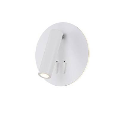 Applique Da Parete Interno Moderno Ios 176 Alluminio Bianco Led Integrato 10W-0