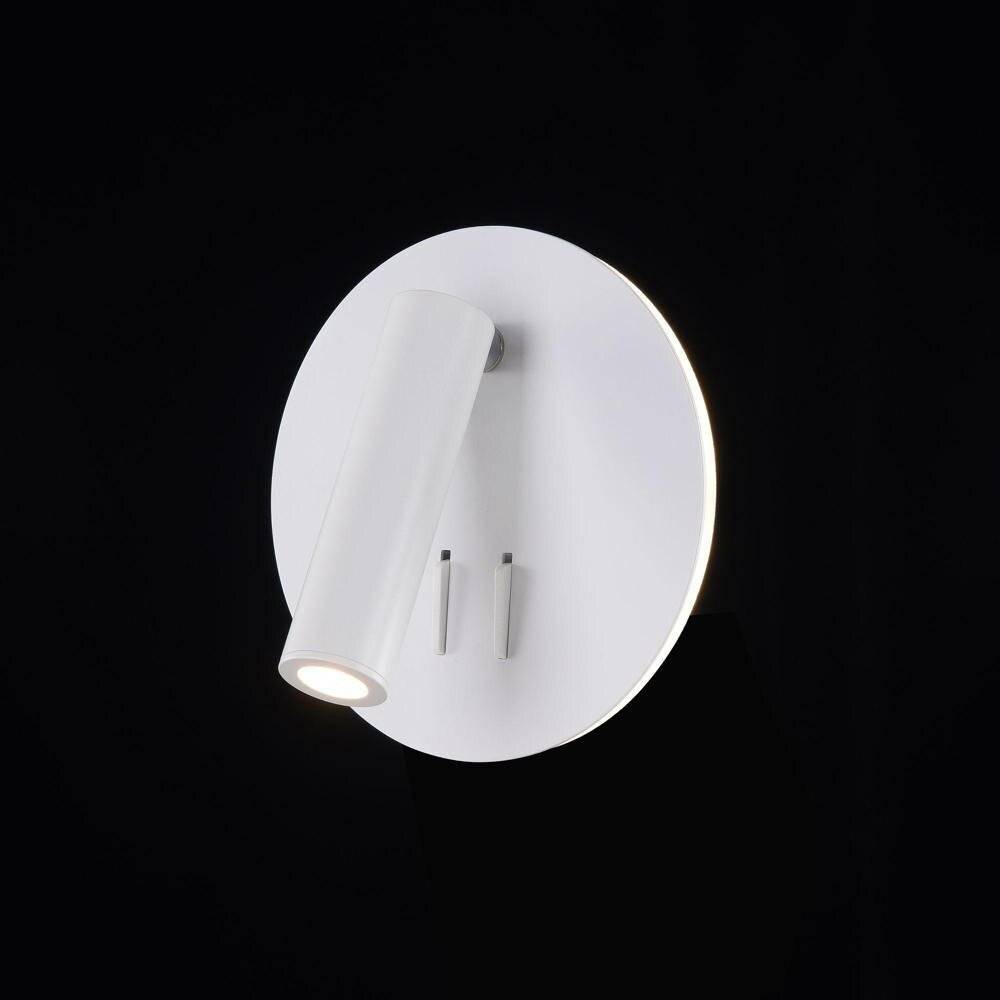 Applique Da Parete Interno Moderno Ios 176 Alluminio Bianco Led Integrato 10W-1