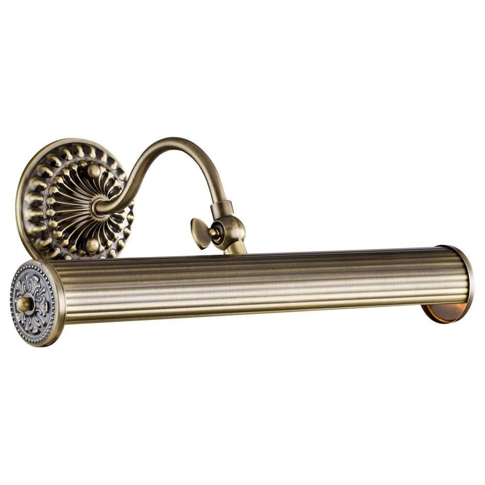 Applique Da Parete Classico Renoir Metallo Bronzo 2 Luci E14 25W-1