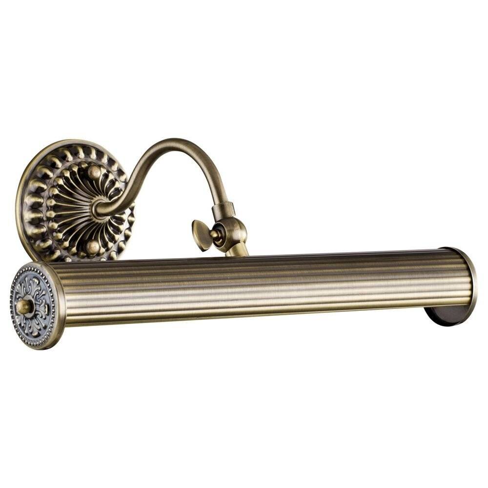 Applique Da Parete Classico Renoir Metallo Bronzo 2 Luci E14 25W-2