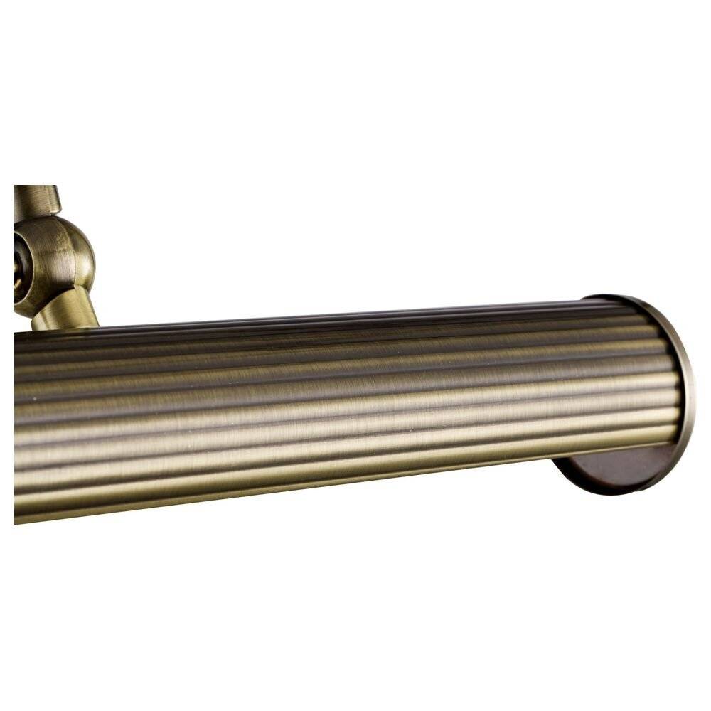 Applique Da Parete Classico Renoir Metallo Bronzo 2 Luci E14 25W-3