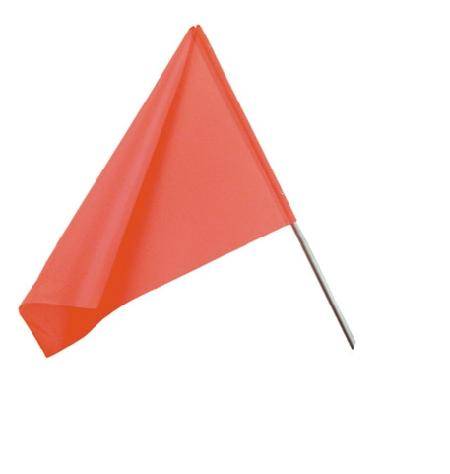 BANDIERA SEGNALAZIONE ROSSA PVC MANICO PLASTICA 661-0