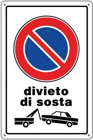 CARTELLO PVC CM 30X20 DIVIETO DI SOSTA CANCELLO AUTOMATICO 05400440-0
