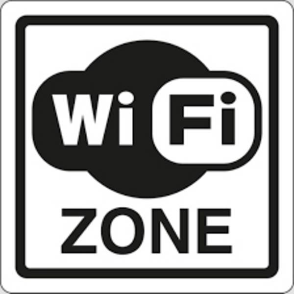 CARTELLO ALLUMINIO MM.200X200 WI-FI ZONE 04104400